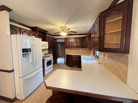 Kitchen from dining area