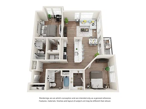 Floor plan 2X2 G