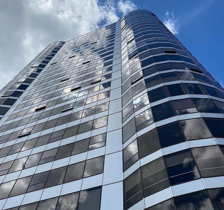 The iconic Portland Plaza tower.