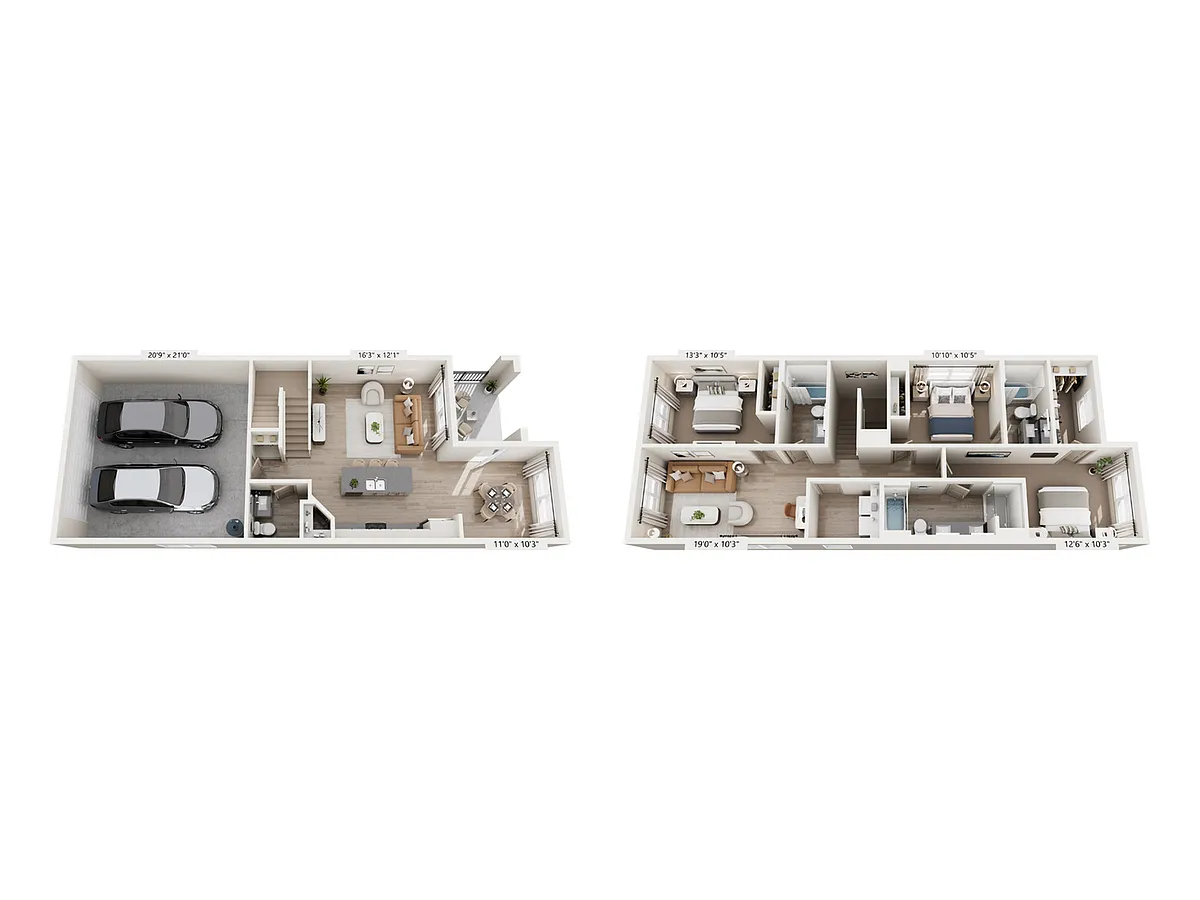 Floor plan D1B