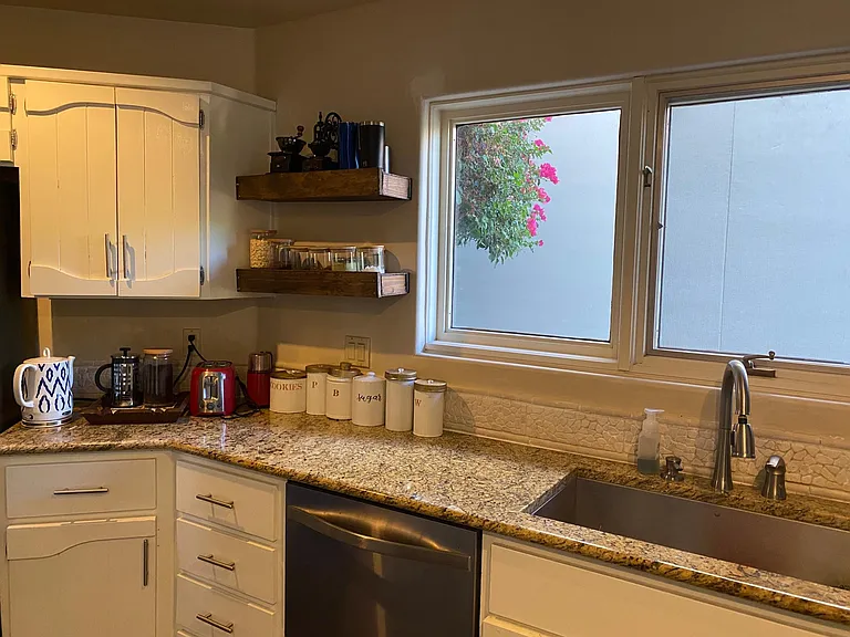 Kitchen: Coffee is free. You can use anything in the kitchen
