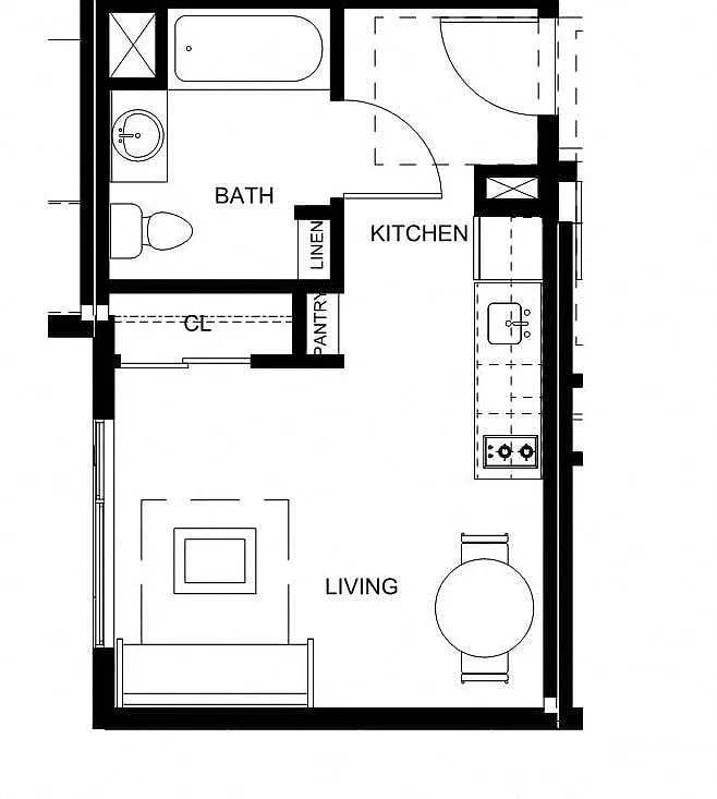 Floor plan Studio S4