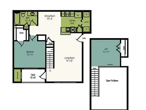 Floor plan Azalea - Loft