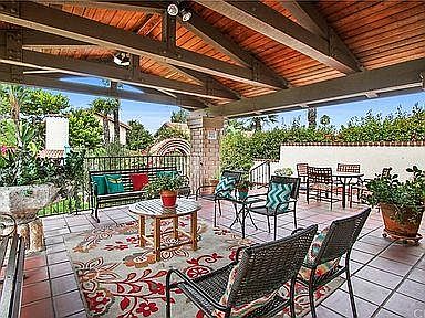 loggia area for gatherings, or just enjoying the afternoon with a book