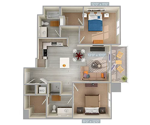 Floor plan B1-1032