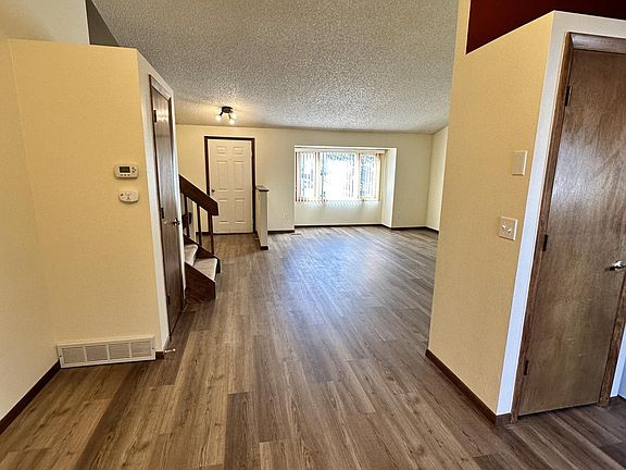 Dining area and living room