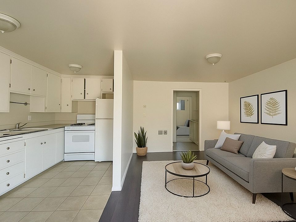Front Entrance Kitchen & Living Room (Digital Furniture Staging)