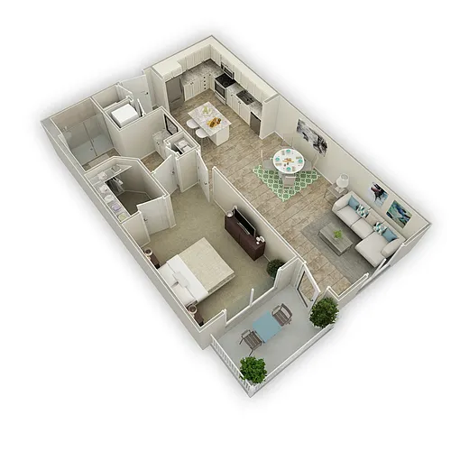 Floor plan Cyan