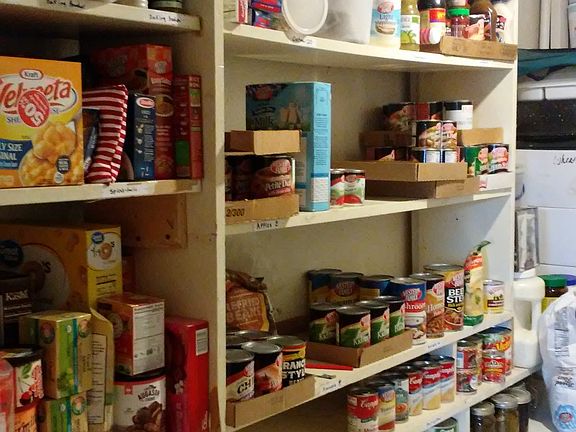 Downstairs pantry.