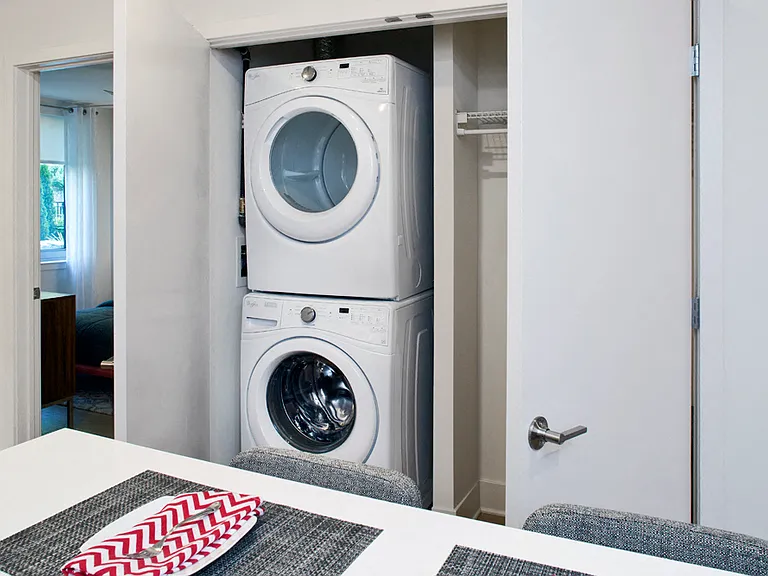 A Full Size Washer and Vented Dryer in Every Apartment