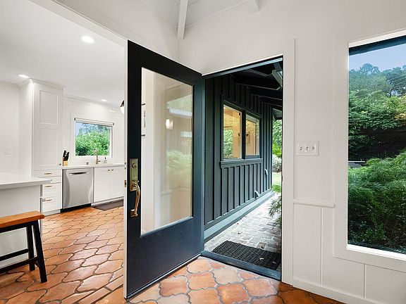 Glass front entry door