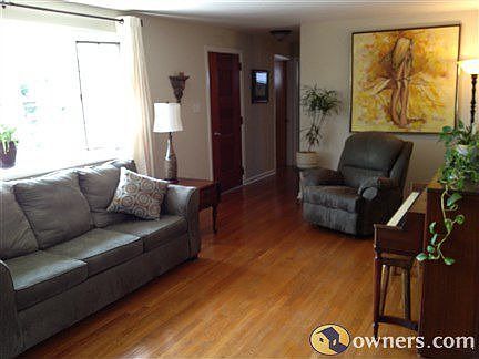 Main floor living room is always nice and sunny in the morning!