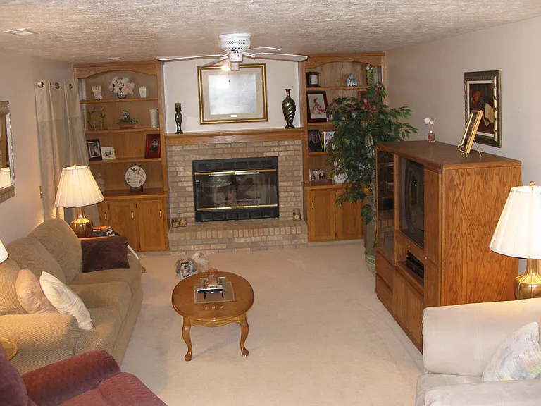Family Room
 with Gas Fireplace