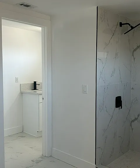 Brand new mastr bedroom bathroom