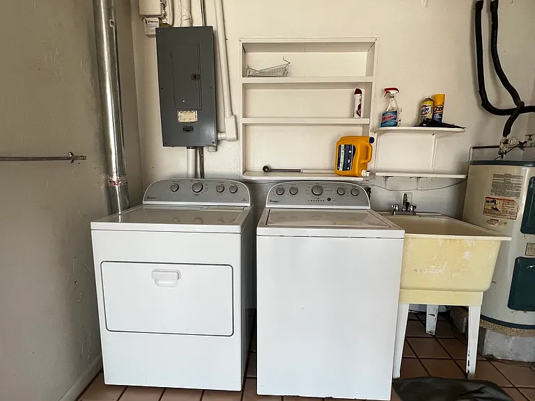 Laundry in Garage