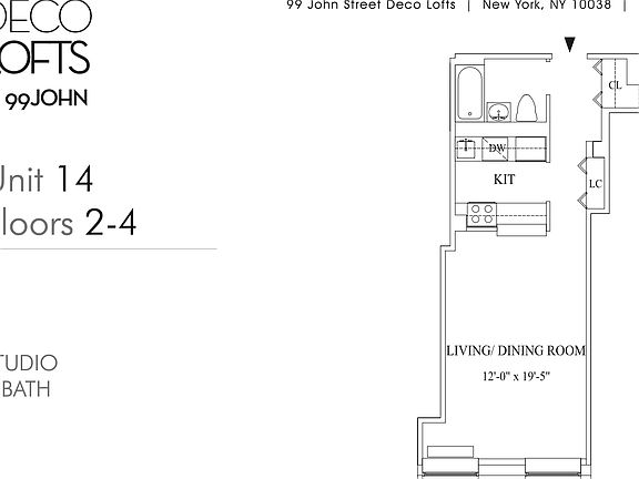 2nd image of 99 John St APT 314