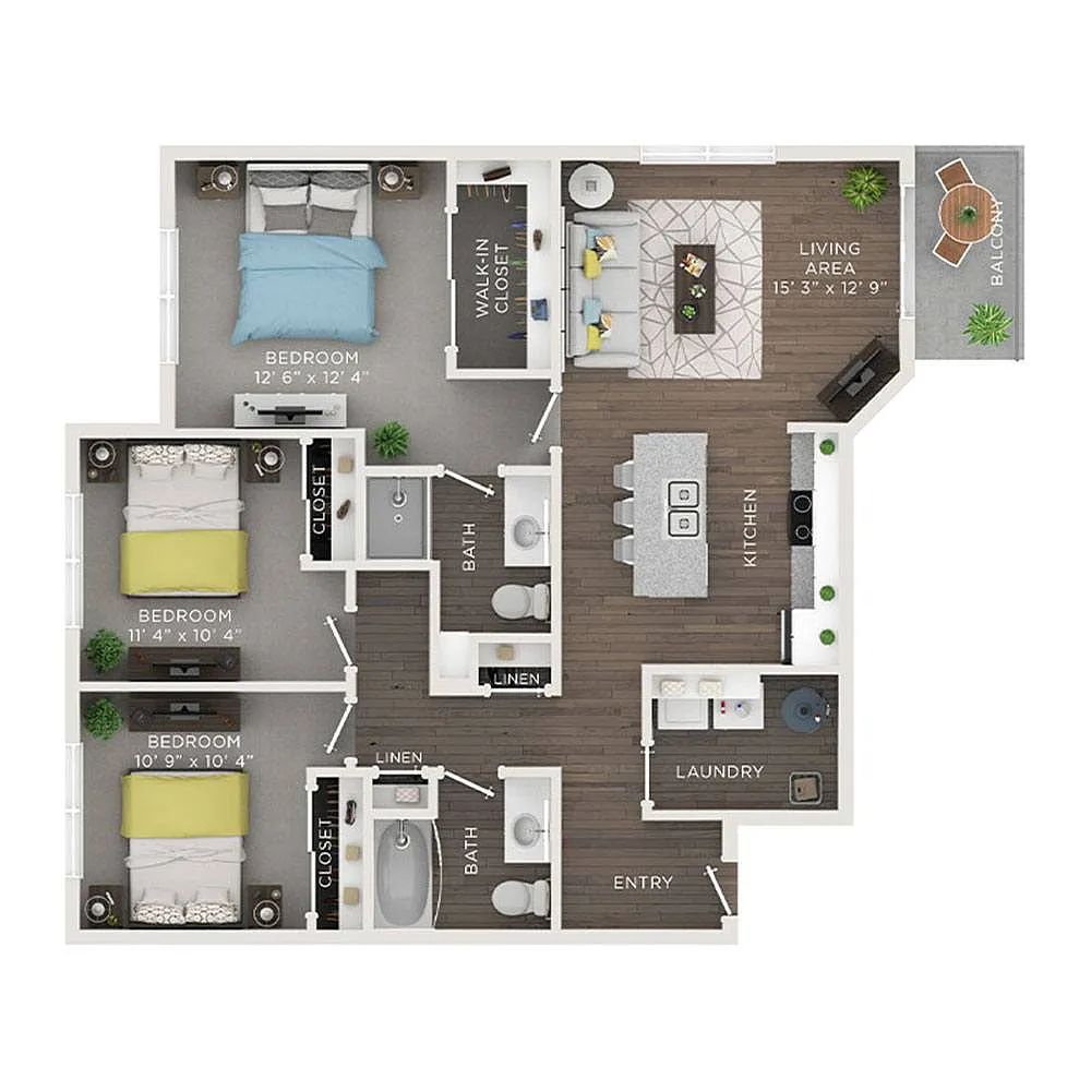 Floor plan D- Dahlia