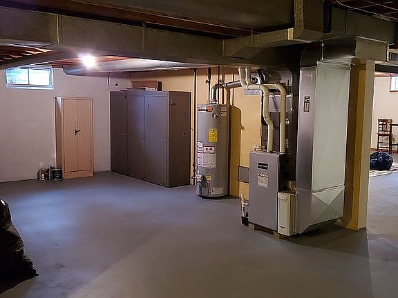 Furnace and water heater. 