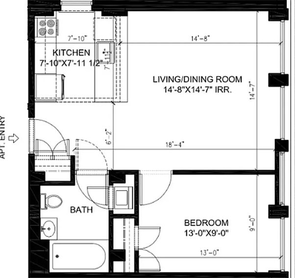 1st image of 351 W 50th St #3A