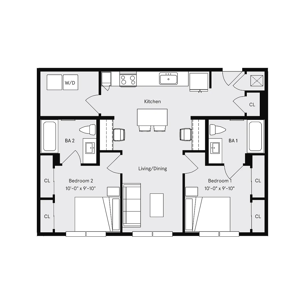 Floor plan 2x2A