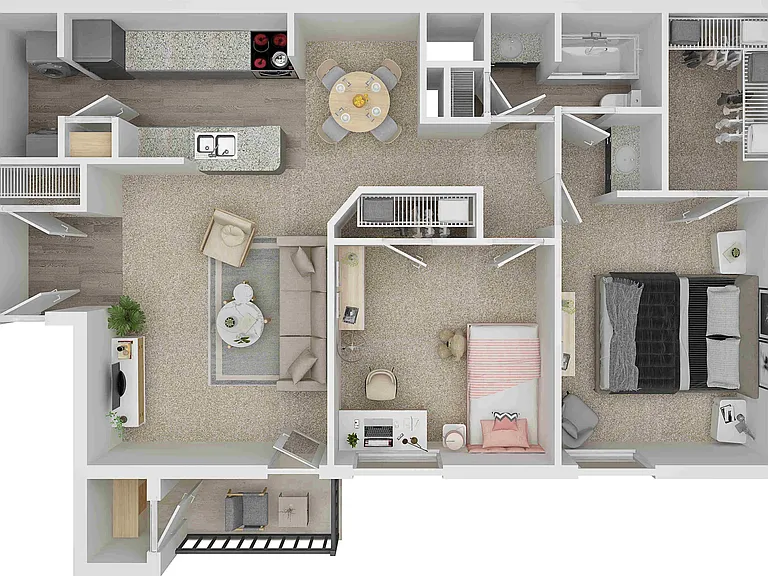 2 Bed / 1 Bath _ 800 sq. ft 2 Bed / 1 Bath _ 800 sq. ft
