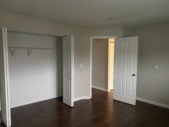 bedroom with large closet