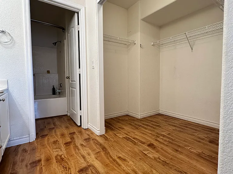 Large master walk-in closet.