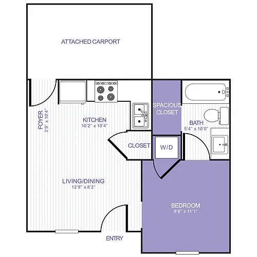 Floor plan Studio 01A