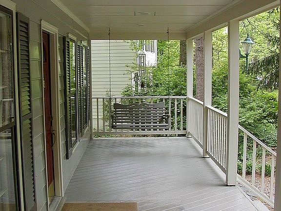 Front Porch. From E Swing to W. swing