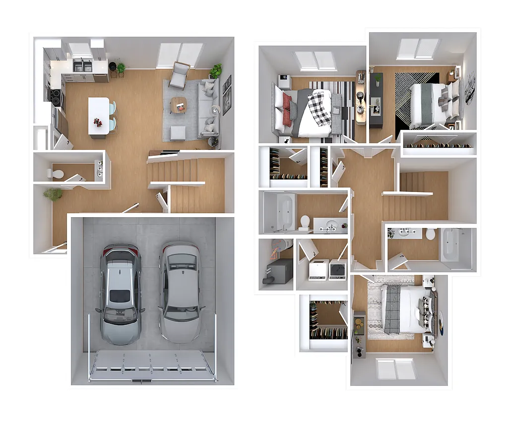 Floor plan 3 Bed Front Load