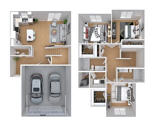 Floor plan 3 Bed Front Load