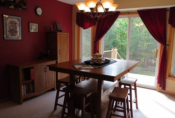 Dining with patio doors