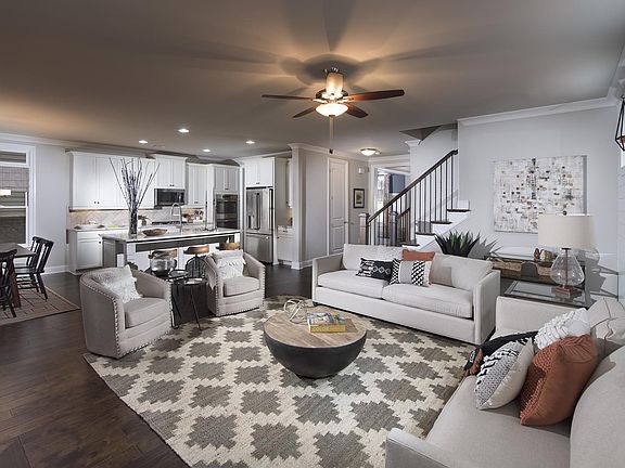 Raleigh Home Design Family Room and Kitchen