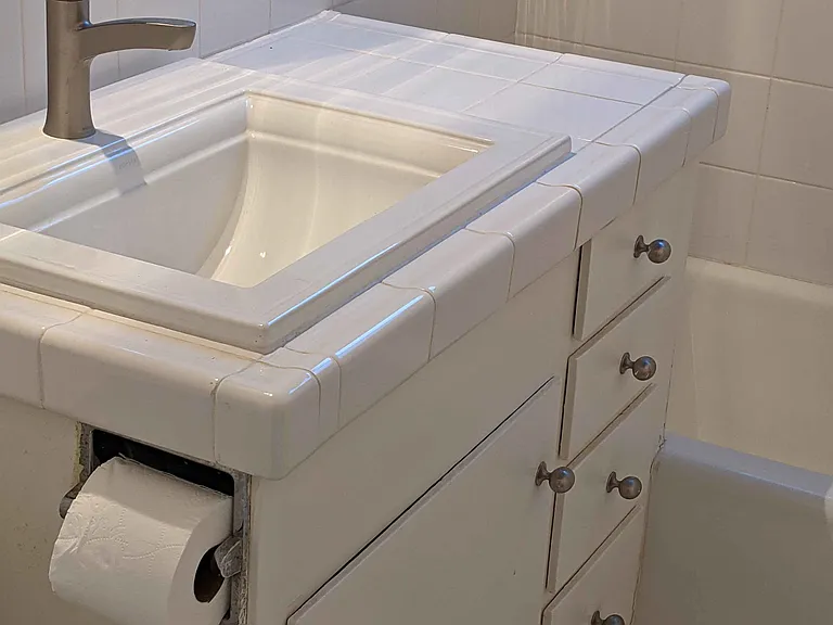 Bathroom sink.