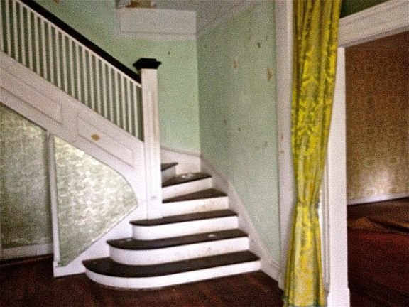Entry foyer with stairway