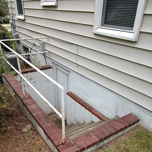 Entry to Basement Storage