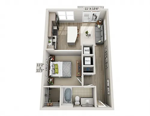 Floor plan A1 Studio