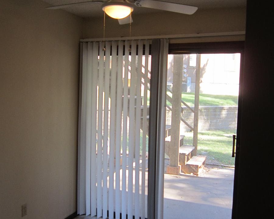 Sliding door entrance off the parking lot
