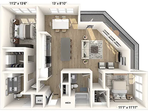 Floor plan B6