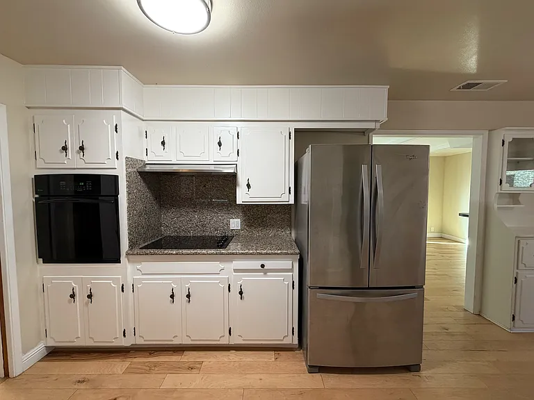 Kitchen - fridge, stove and oven