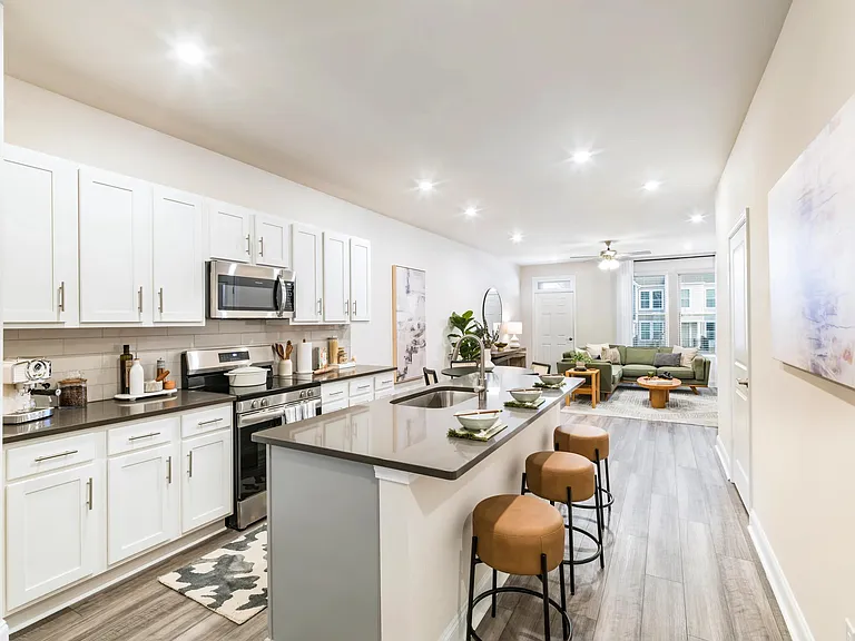 Amavi Mooresville has open-concept floor plans that seamlessly blend comfort, style, and versatility in your new home.