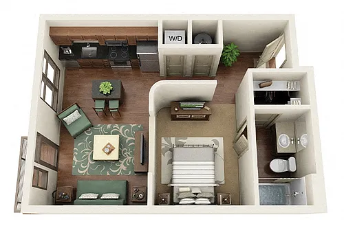Floor plan Atherton Studio