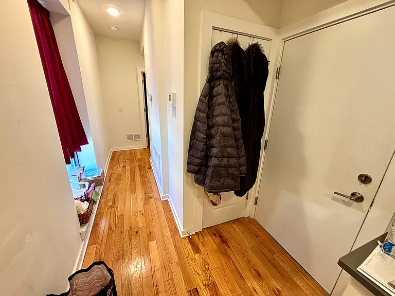 Hall closet and entrance