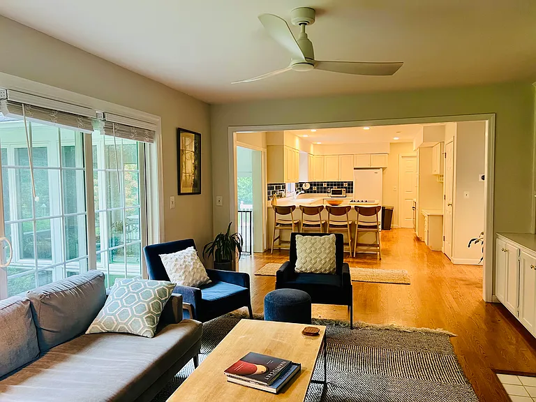 Family Room into Kitchen