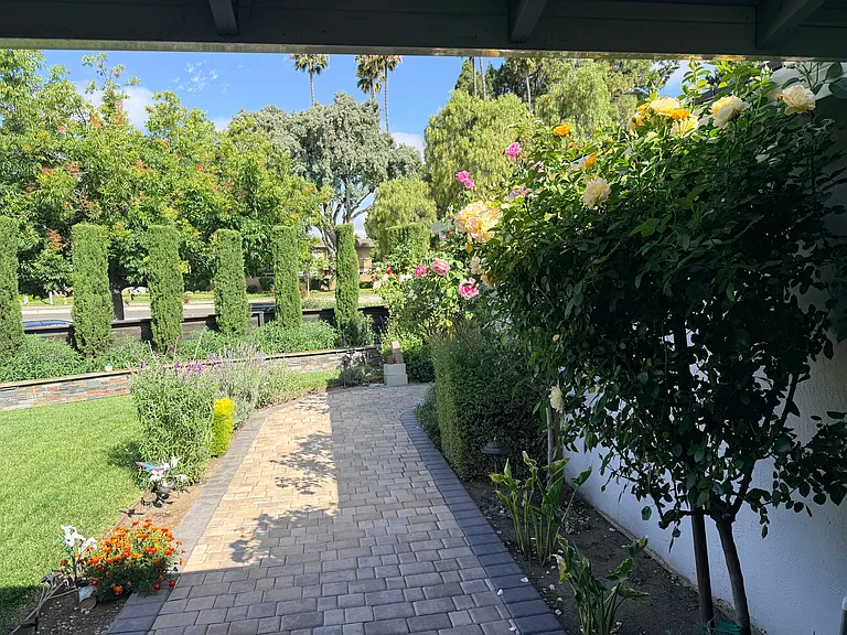 View while you come out of main door.