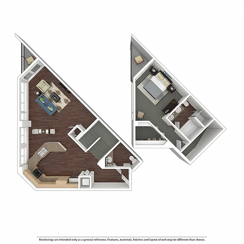 Floor plan Panorama One Bedroom