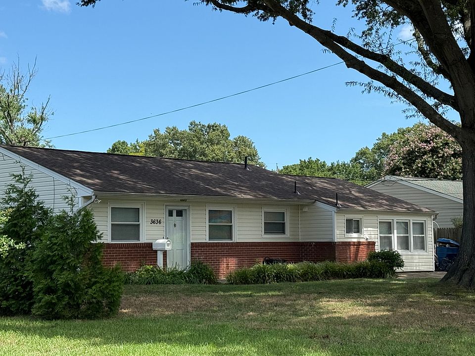 3636 Kim Terrace, Virginia Beach, VA. 4 Bedrooms, 2 baths, fenced yard, new AC & renovation.