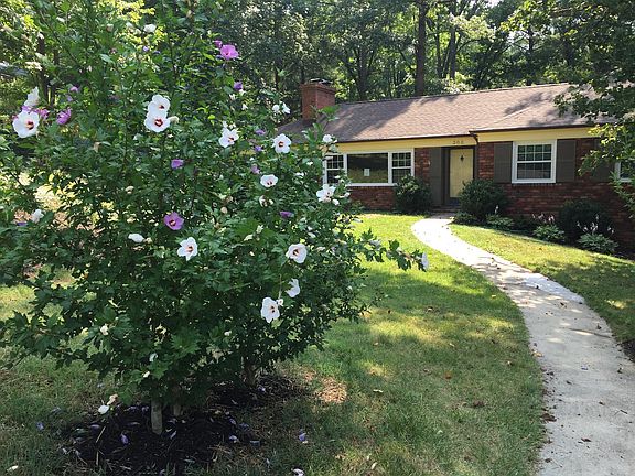 Front walk up to house