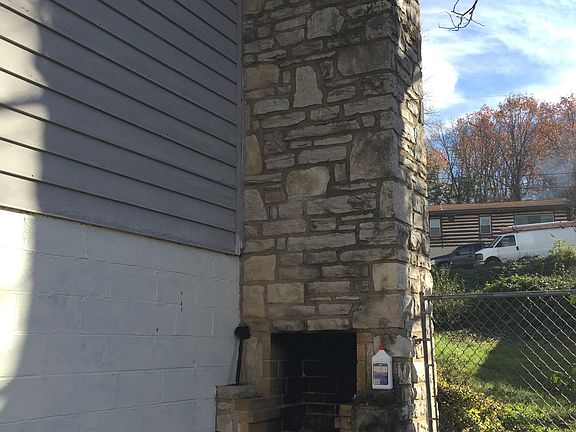 exterior fireplace