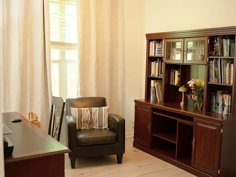 Reading nook from Kitchen view